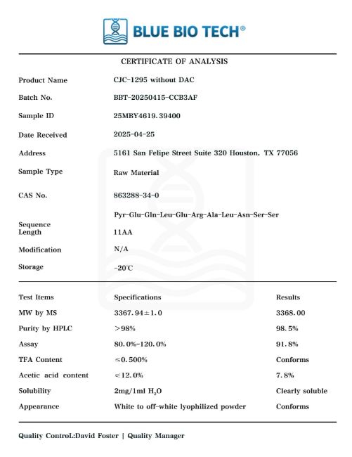Picture of CJC-1295 without DAC – GHRH Analog