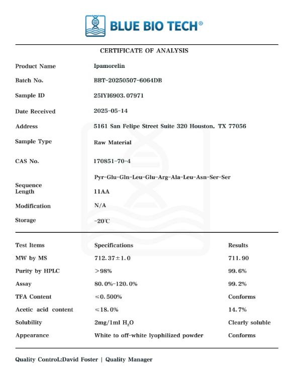 Picture of Ipamorelin -10mg