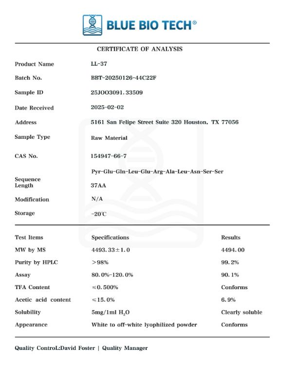 Picture of LL-37 – Human Cathelicidin Peptide-5mg