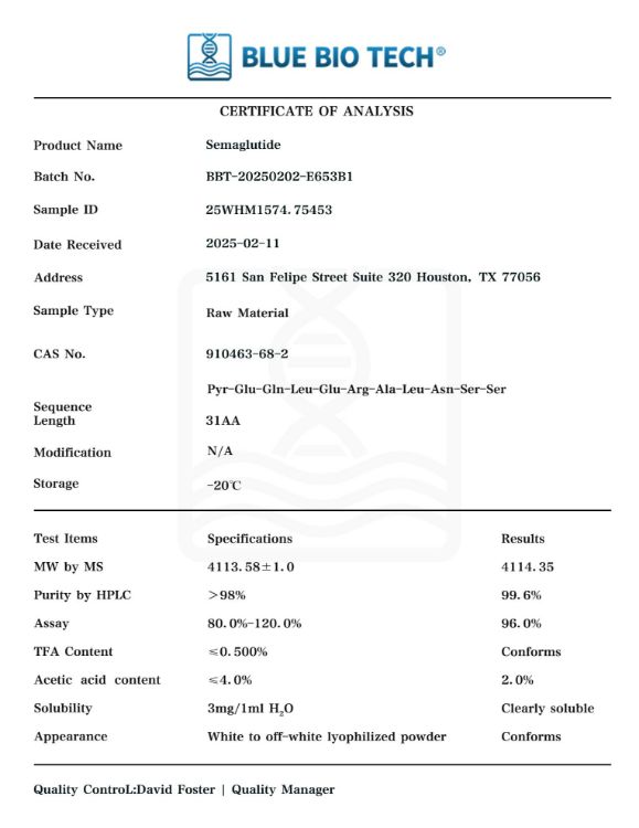 Picture of Semaglutide – GLP-1 Analog Research-15mg