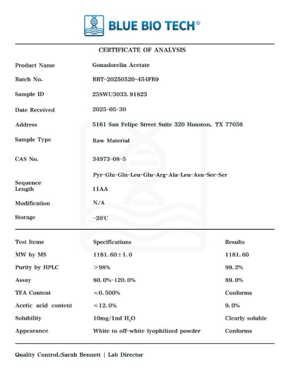 Picture of Gonadorelin Acetate –10mg